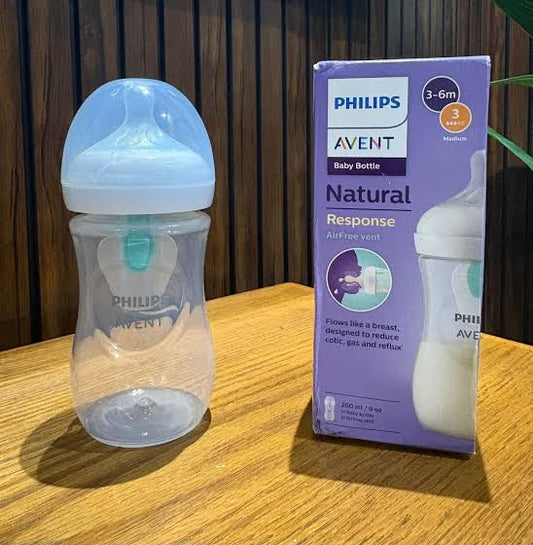 Philips Avent Natural Response Baby Bottle with Airfree vent 260 ml
