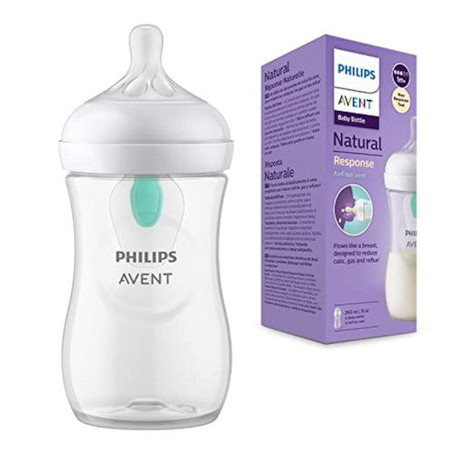 Philips Avent Natural Response Baby Bottle with Airfree vent 260 ml